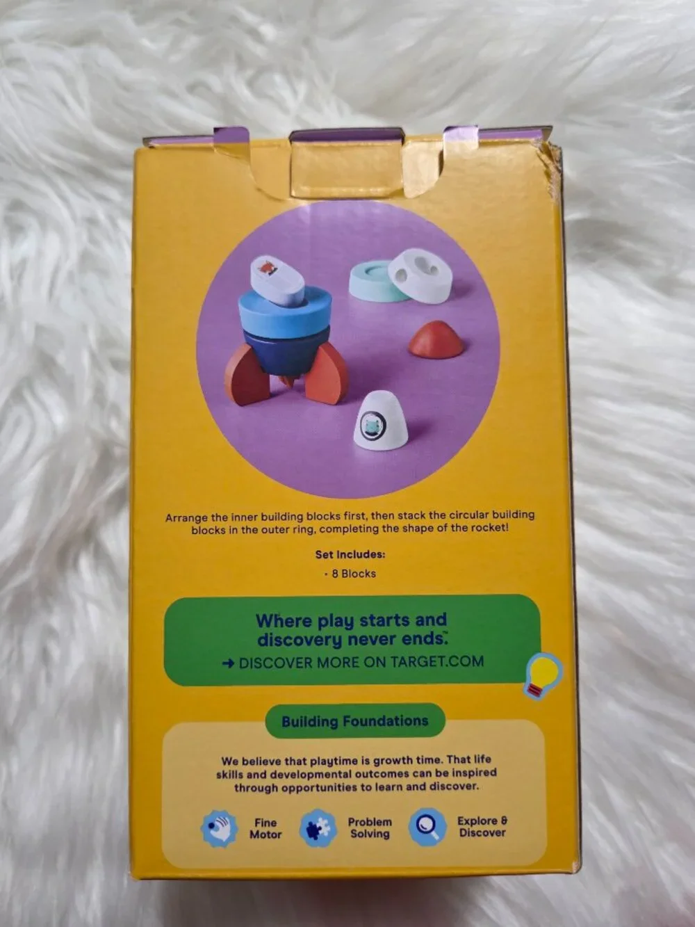 Gigglescape Wooden Rocket Stacking Toy